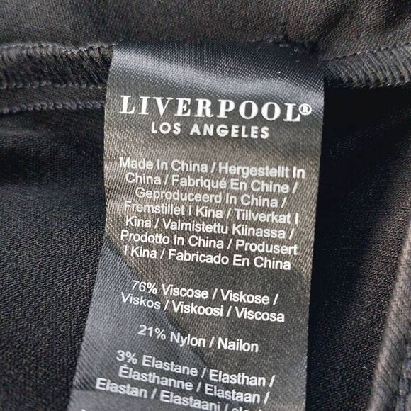 Liverpool Jean Company Black Denim Moto Jacket size Small NWOT - Picture 9 of 9